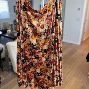 Maeve Multicolor Floral Midi Skirt